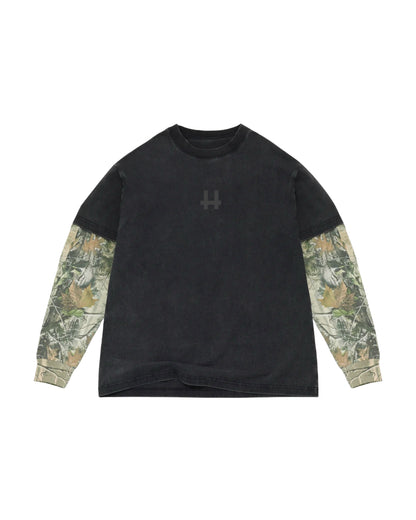HIGH-VIS LONGSLEEVE CAMO DEER HHEART TEE